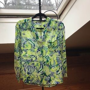 Jade by Melody Tan Tropical Blouse, EUC, M